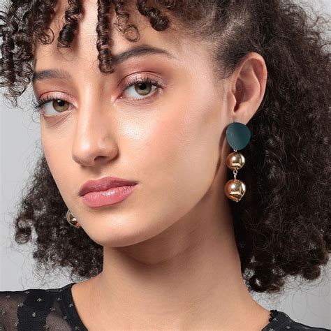 Buy SOHI Women Ball Chain Drop Earrings Online