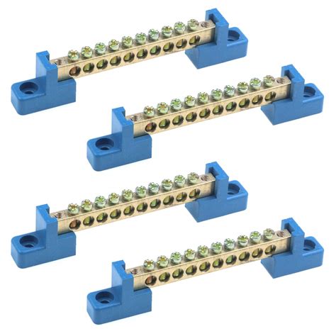 Buy Quluxe Terminal Bus Bar Terminal Block Brass Wire Screw Terminal ...