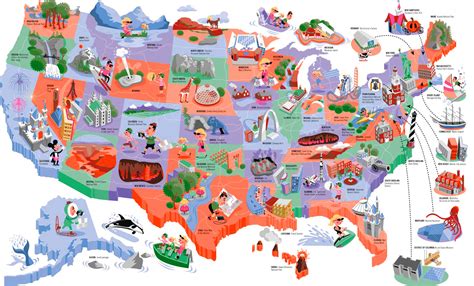美国高清晰地图（行政地图）-美国旅游百科