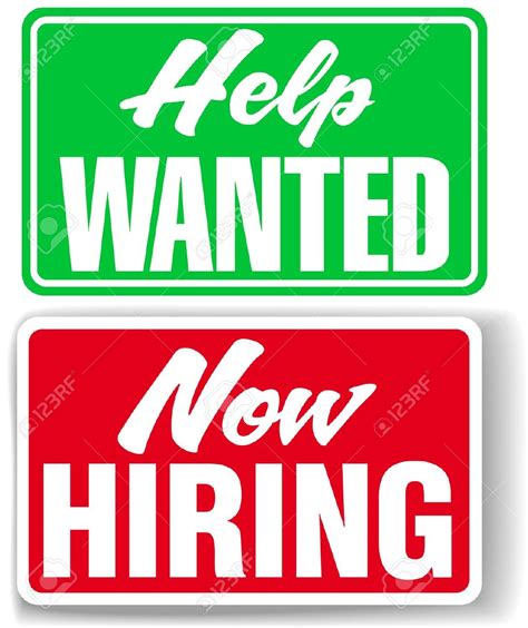 Printable Help Wanted Sign