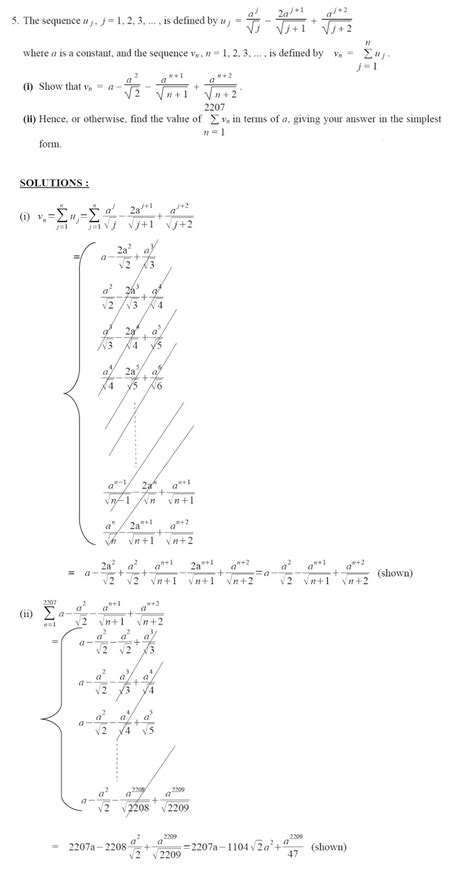 Series and Sequences From Maths Tutor 的图像结果