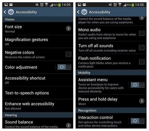 Rezultat imagine pentru Android Accessibility Settings