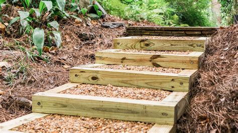 Image result for How to Build Timber Steps