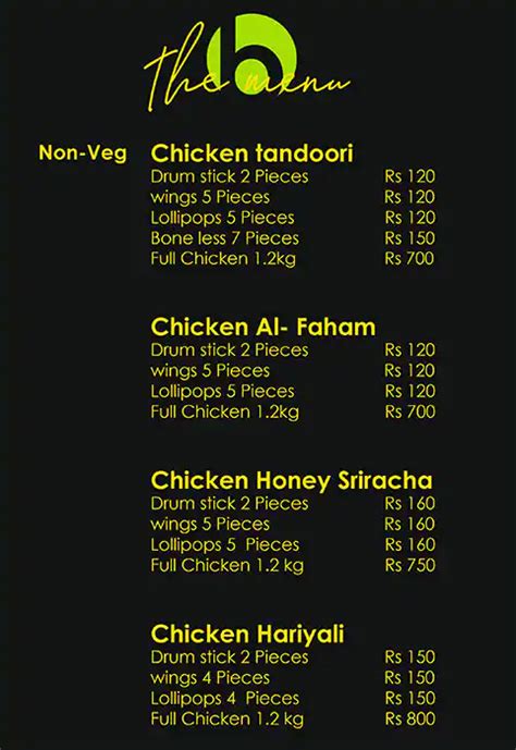 Menu at Bones and Bowls, Salem