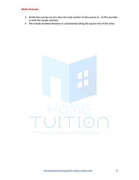 Image result for Standard Deviation Formula Example