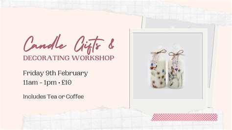 Candle decorating, gift wrap and foiling workshop, Wallasey Central ...
