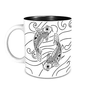 Buy Seven Rays Zodiac Sign Pisces Ceramic Coffee Mug Mug Online at Low ...