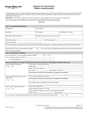 Great-West Life Stelara Prior Authorization Form - Blank Fillable ...