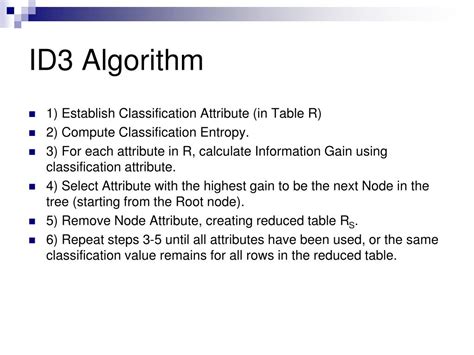 ID3 Algorithm Example 的图像结果