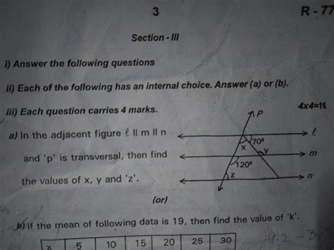 in the adjacent figure l parallel to m parallel to n and p is ...