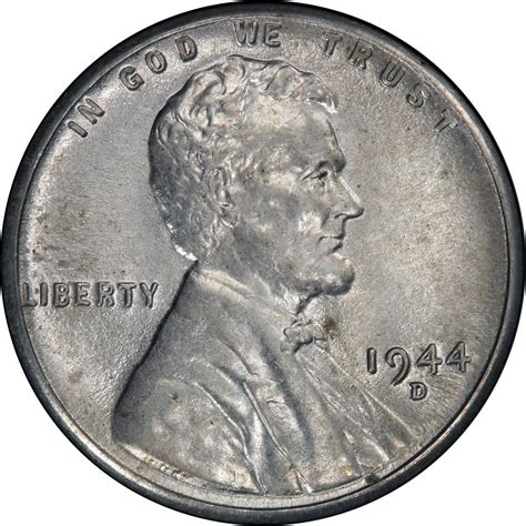 1944 D Steel 1c Ms | Lincoln Cents - Wheat Reverse | Coin