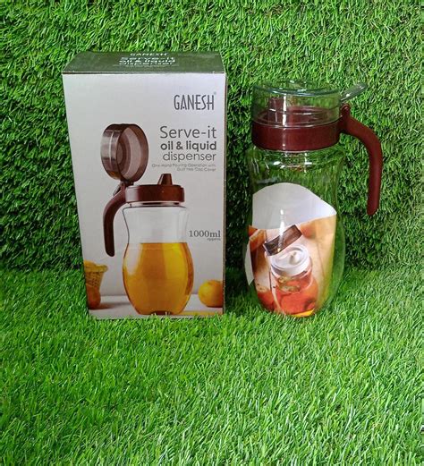 8129 Oil Dispenser Stainless Steel with small nozzle 1000ml - DeoDap