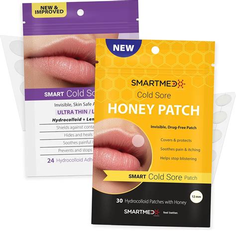 Amazon.com: SMARTMED Cold Sore Treatment Patch Duo - Large Ultra Thin ...