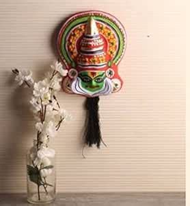 Buy Itiha Kathakali Mask Ethnic Wall Hanging Ornament/Indian Handicraft ...