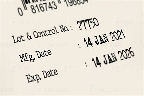 Details of expiry date and manufacturing date on product label 2973465 ...