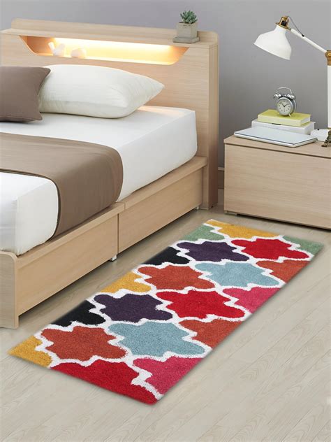 Buy AAZEEM Black Runner Rug for Bedroom,20" X 48",Cotton Rug for Living ...