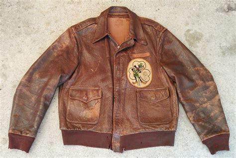 Vintage WWII US Army Air Force Type A 2 Flight Jacket Crown Zipper B 17 ...