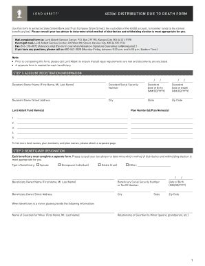 Fillable Online 403b distribution paperwork lord abbott form Fax Email ...