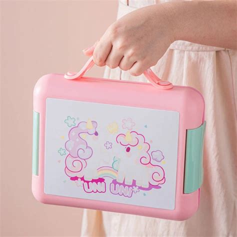 Unicorn & Dino Theme 4-Compartment Lunch Box – Etrending