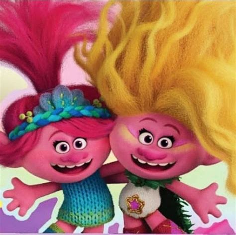 Sisters 😍 | Troll, Dreamworks trolls poppy, Poppy and branch