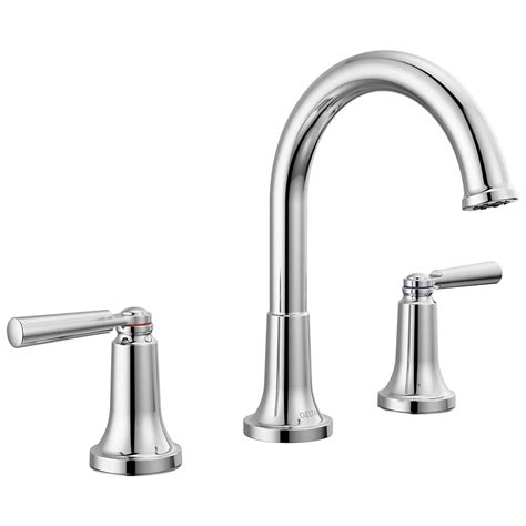 Delta Saylor Chrome Widespread 2-Handle WaterSense Bathroom Sink Faucet ...