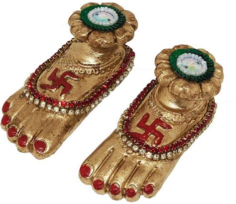 Xydrozen ®Lakshmi Charan Paduka for Diwali Pooja Decorative Showpiece ...