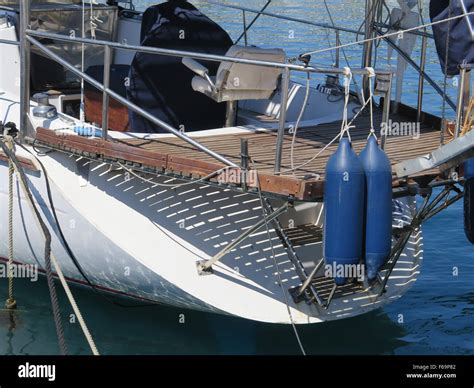 Stern on wooden boat hi-res stock photography and images - Alamy