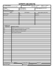 Image result for Example of ICS 214