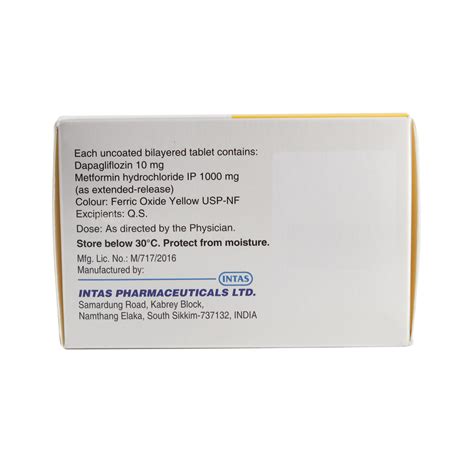 Daparyl-M 10/1000 Tablet | Uses, Side Effects, Price | Apollo Pharmacy