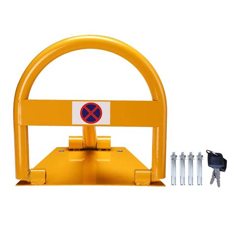 Topway Car Parking Space Lock High Visibility Yellow Arched Lockable ...
