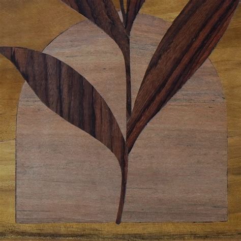 Boho Leaf with Window Mysore Inlay Art | Handcrafted Wall Decor - Culturati