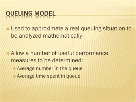 Image result for Queuing Models and Formulas