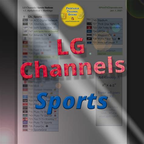 Printable List Of Lg Channels