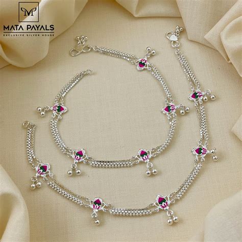 Fabulous Plain Silver Anklet – matapayals