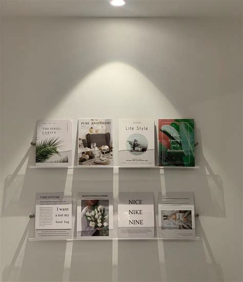 Minimalist Clear Wall Shelf Clutter Free Trendy Record Shelf ...