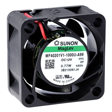 Sunon D04154670G-00 Axiallüfter 12 V/DC 15.11 m³/h (L x B x H) 20 x 40 ...