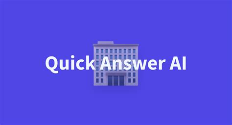 Image result for Quick Answer