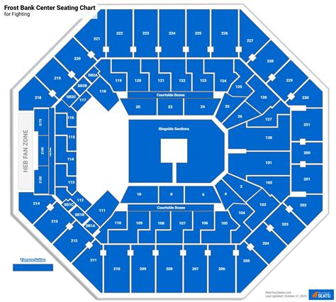 Frost Bank Center UFC/Boxing Seating Chart - RateYourSeats.com