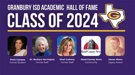 Granbury ISD Announces Academic Hall of Fame Class of 2024 | Granbury ...
