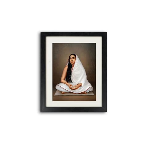 "Madam Bhikaji Kama" Wall Mount Canvas Printed with Soft White Window ...