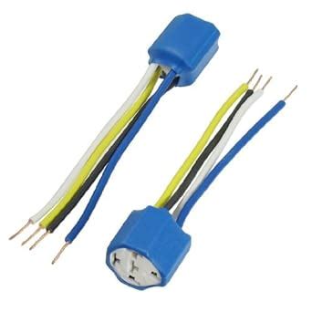 2 Pcs Auto Car Alarm Relay Harness Cable 5-Wire End Cermic Socket Blue ...