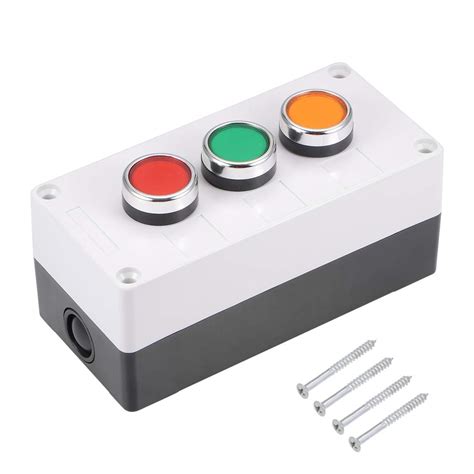 uxcell Pushbutton Switch Box Momentary NO NC Red | Ubuy India