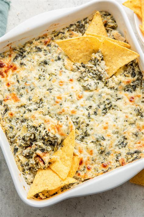 Healthy Spinach Artichoke Dip - Eating Bird Food