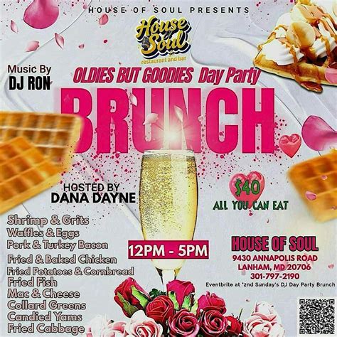 Oldies But Goodies DJ Day Party Brunch, HOUSE OF SOUL, Lanham, 11 ...