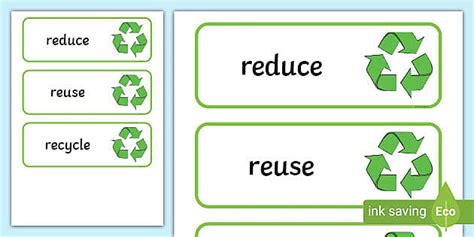Reduce Reuse Recycle (teacher made) - Twinkl
