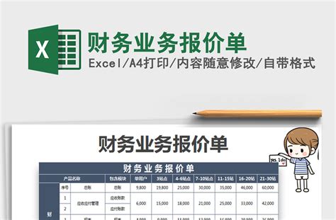 2022年财务业务报价单-Excel表格-工图网