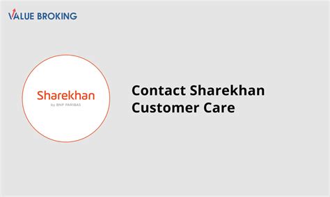 How Can I Contact Sharekhan Customer Care? | Value Broking