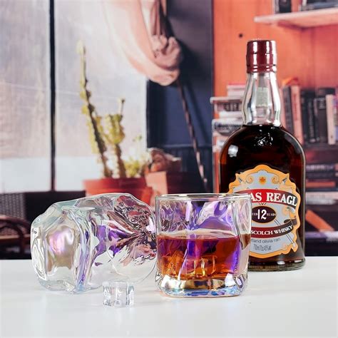 Inovique Flux Iridescent Whiskey Glass – Set of 6