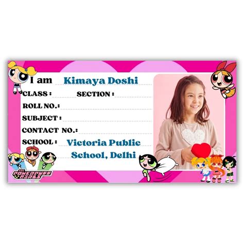 Kids Name Slips & School Labels | Custom Photo Name Tags – Aanya Centric