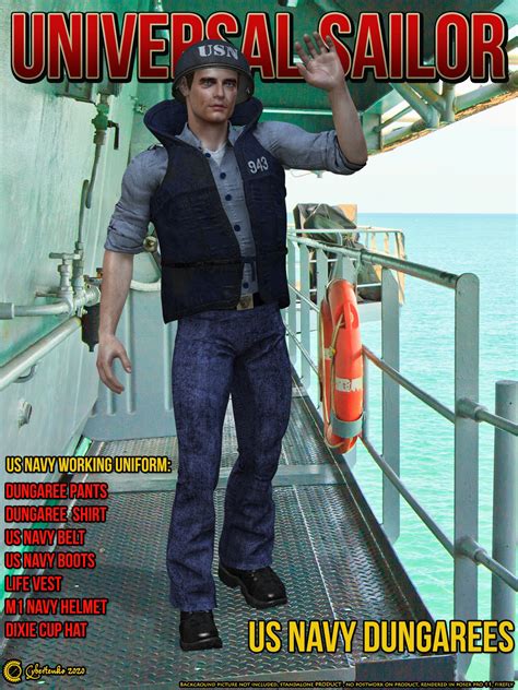 Universal Sailor - US Navy Dungarees | Daz 3D